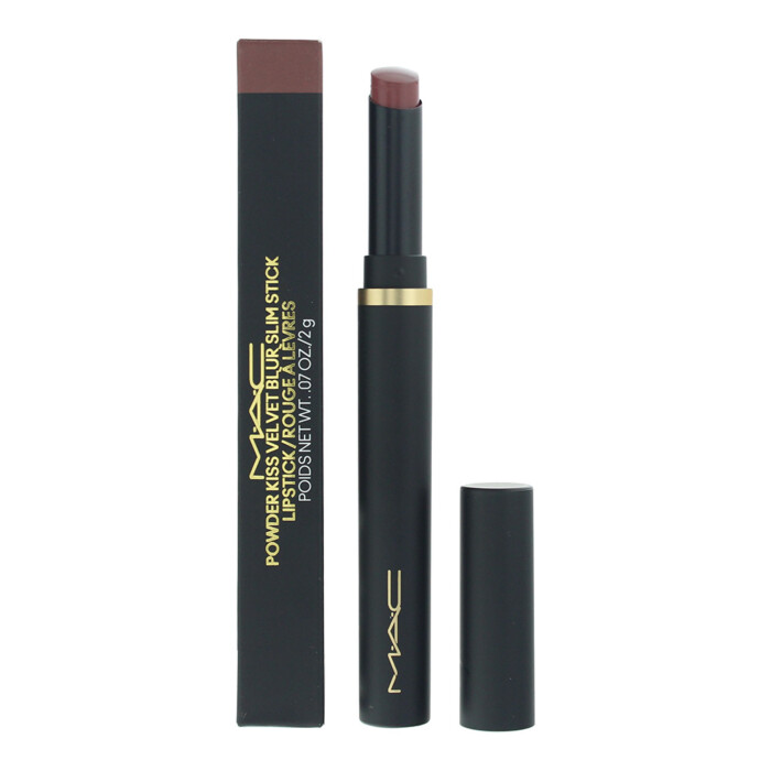 Mac Powder Kiss Velvet Blur Slim Stick 892 Over The Taupe Lipstick 2g