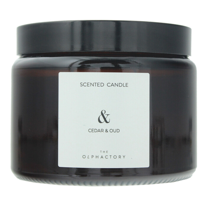 The Olphactory Cedar & Oud Scented Candle 360g