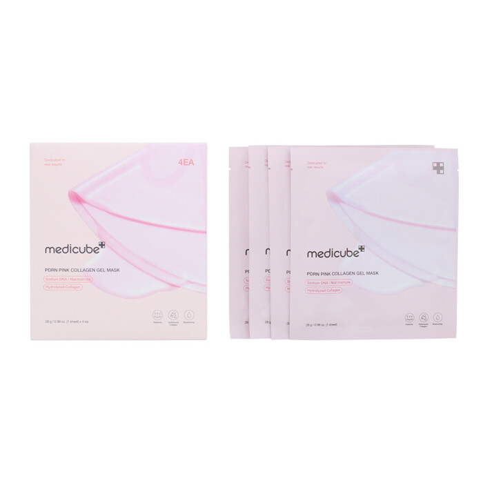 Medicube Pdrn Pink Collagen Gel Mask Pack 4 X 28ml