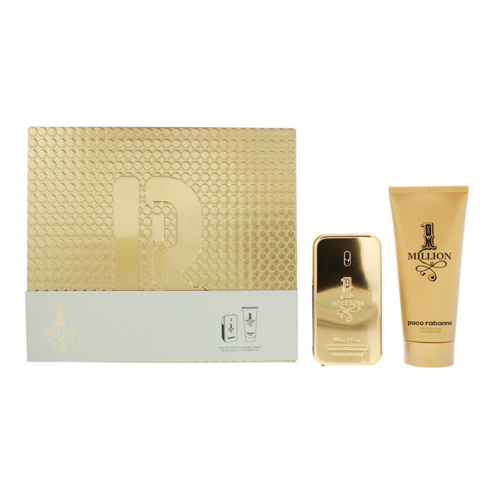 Rabanne 1 Million 2 Piece Gift Set: Eau De Toilette 50ml - Shower Gel 100ml