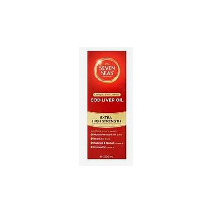 Seven Seas Extra High Strength Pure Cod Liver Oil Liquid - 300ml