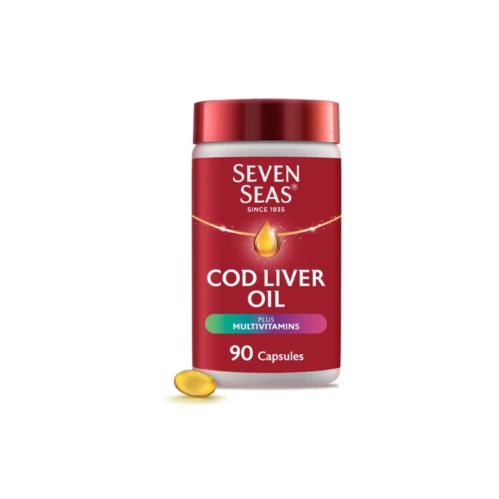 Seven Seas Cod Liver Oil Plus Multivitamins Omega-3 Fish Oil 90 Capsules