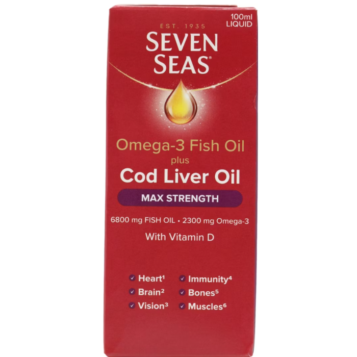 Seven Seas Cod Liver Oil Max Strength 100ml