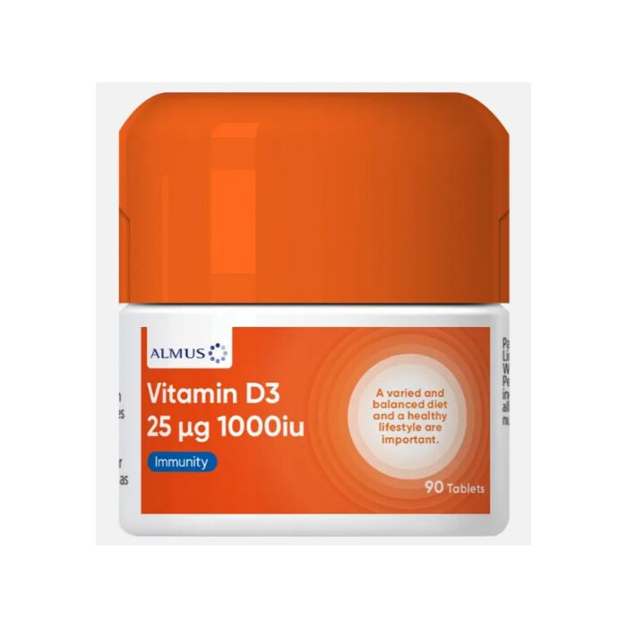 Almus Vitamin D3 25UG 90 Tablet