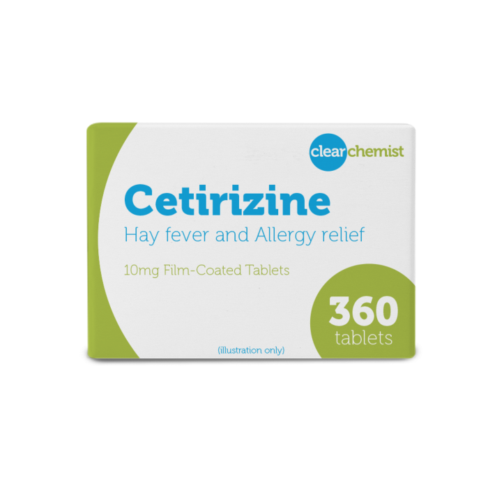 12 Month Supply of Cetirizine - 360 Tablets