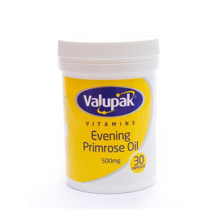 Valupak Evening Primrose Oil 500mg 30 Capsules