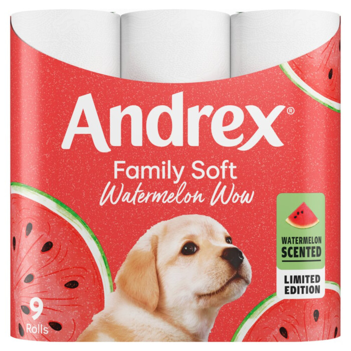 Andrex Family Soft Limited Edition Watermelon Scented Toilet Rolls