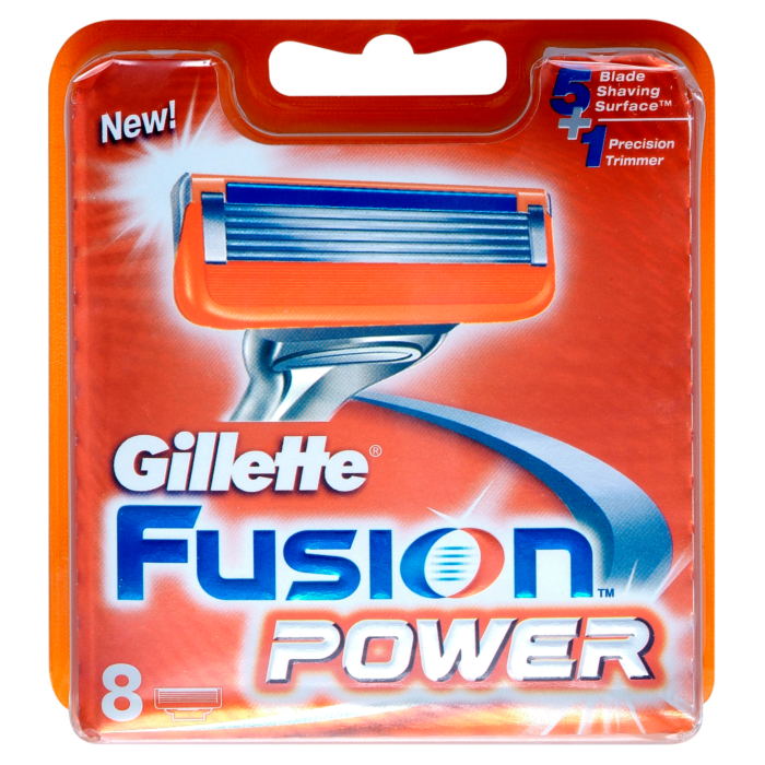 Gillette Blade Fusion Power Blades - 8 Pack