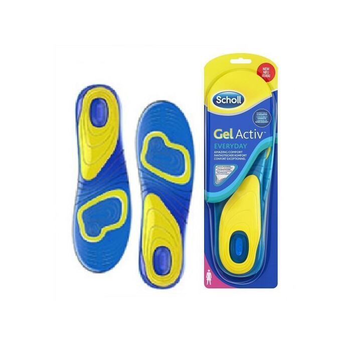 Scholl Active Everyday Gel Insoles for Women - 4 Pack
