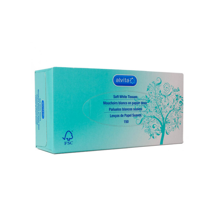 Alvita Tissues White 2-ply