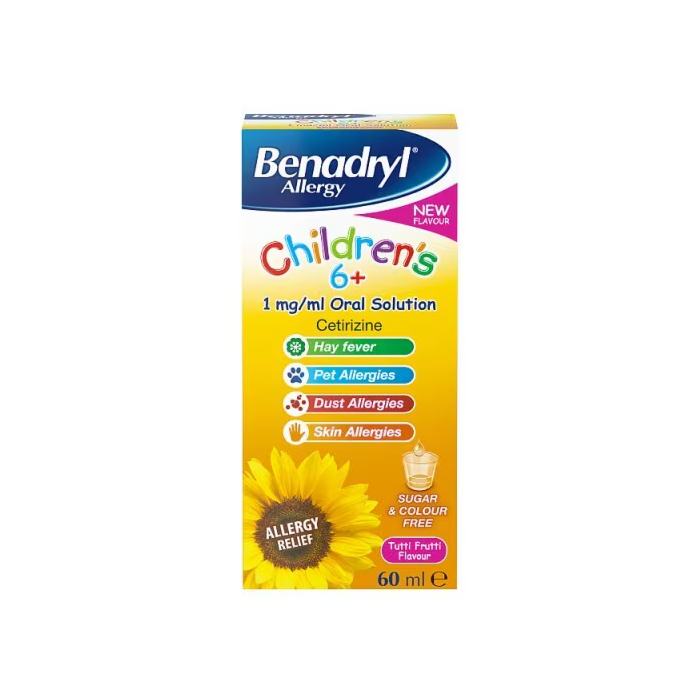 Benadryl All Kids Syrup Oral Solution 60ml Tutti Frutti