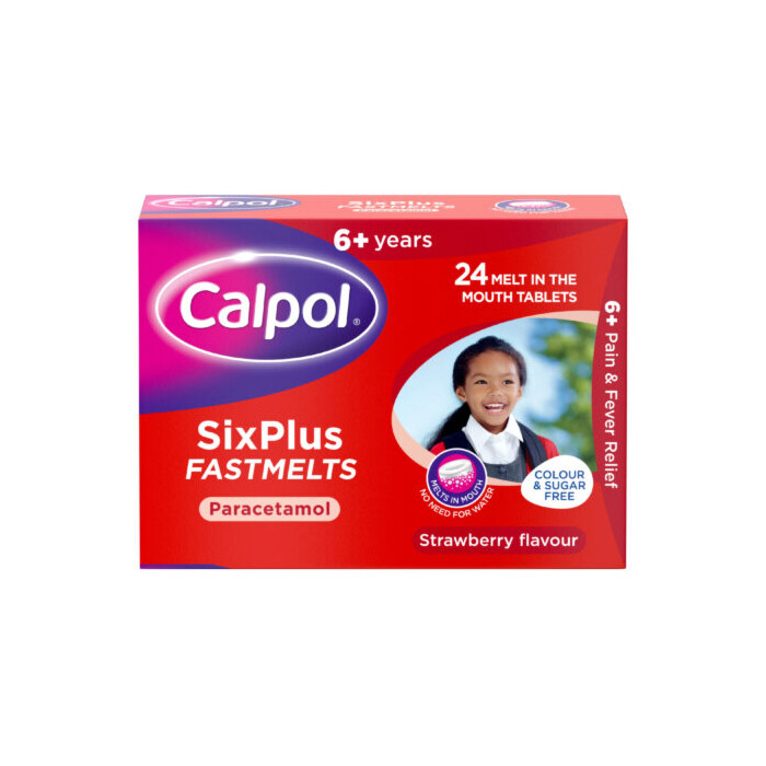 Calpol SixPlus Fastmelt Tablets – 24 Tablets