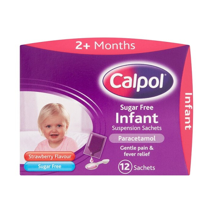 Calpol Infant Sugar Free Suspension 12 Sachets