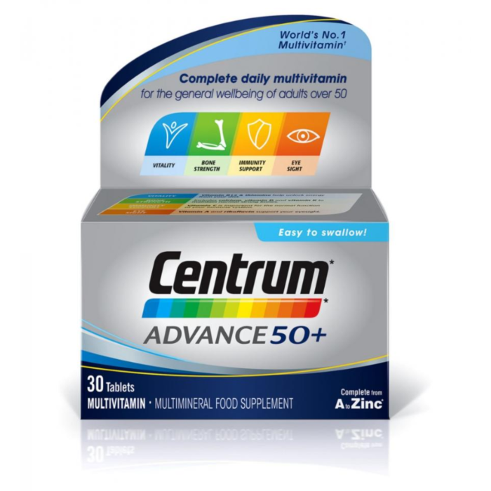 Centrum Advance 50+ Multivitamin x 30 Tablets