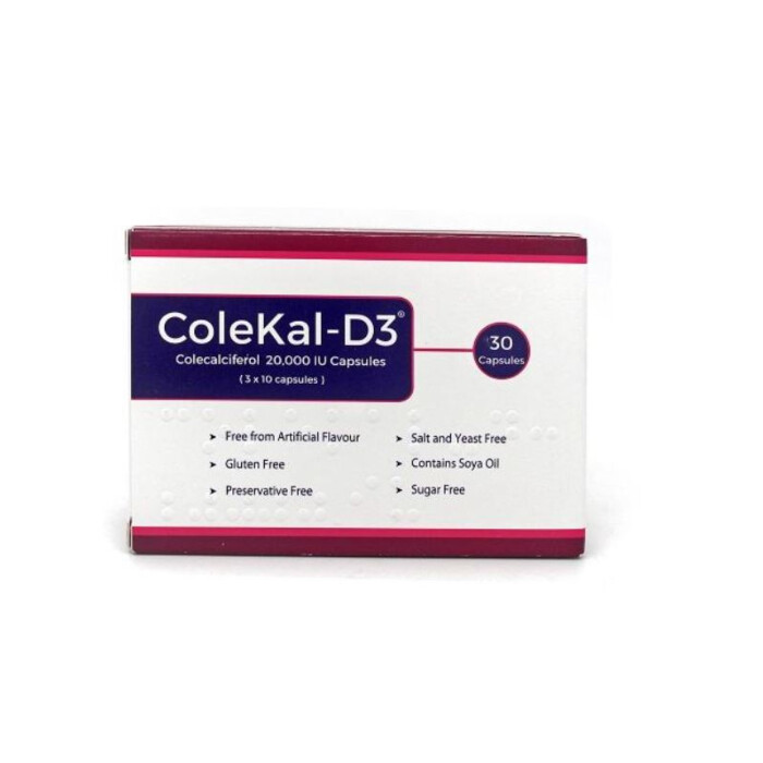 Colekal-D3 20000iu Capsules