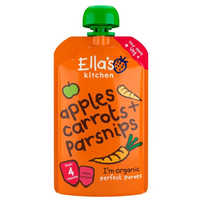 Ella's Kit Carrots, Apple and Parsnips - 120g 