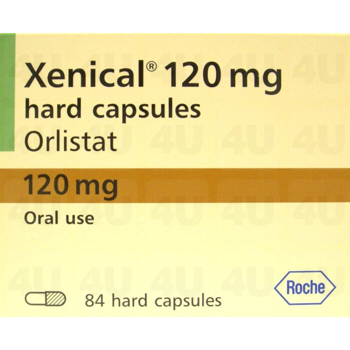 Xenical (Orlistat) 120mg Capsules x 84