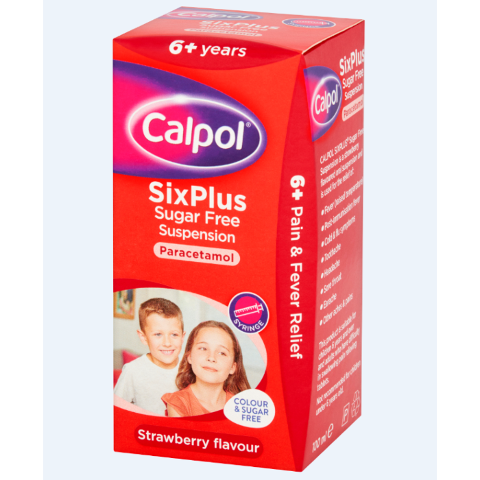 Calpol Sugar/Colour Free Original 250mg/5ml Suspension x 100ml