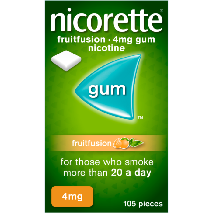 Nicorette Gum Fruit 4mg