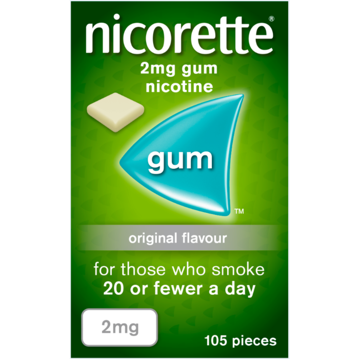 Nicorette Original Sugar Free 2mg Gum 105