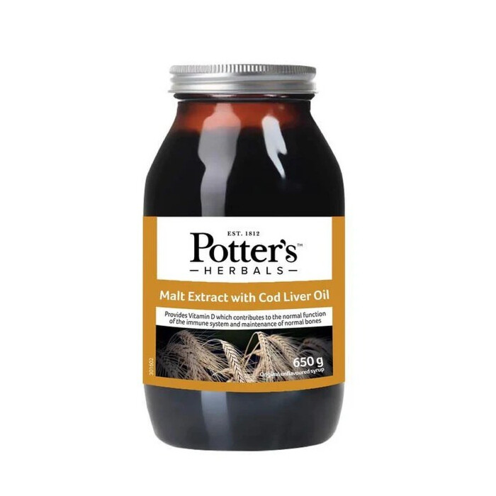 Potter's Malt Extract and Cod Liver Oil 650g