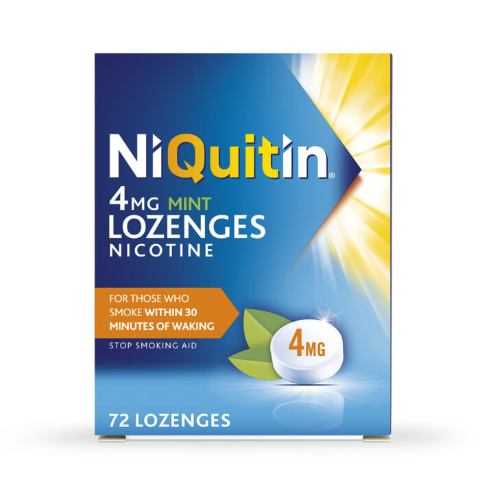 NiQuitin Mint 4mg 72 Lozenges - Stop Smoking Aid