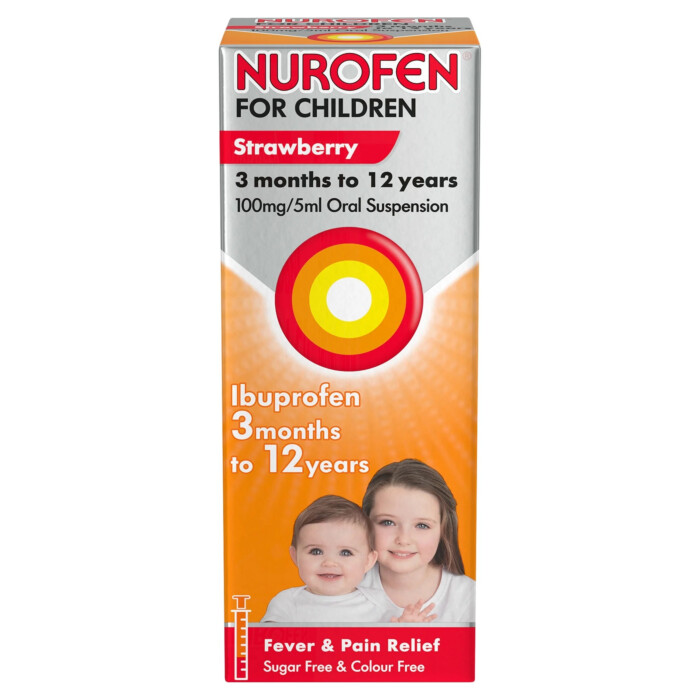 Nurofen for Children 3 months to 12 years – Strawberry 100mg/5ml Oral Suspension