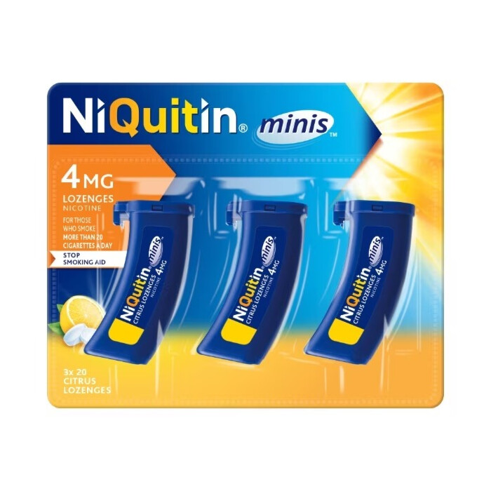 Niquitin Mini Citrus Lozenges 4mg 60 Lozenges