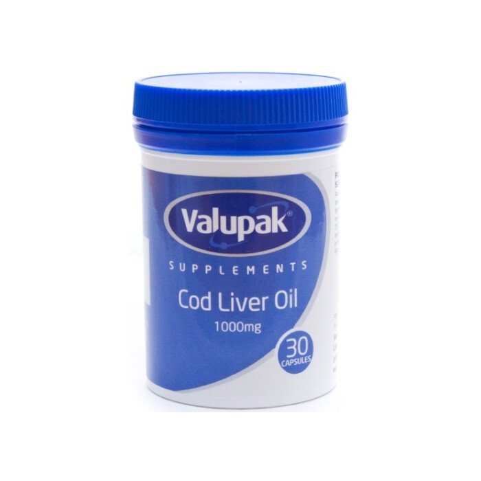 Valupak Cod Liver Oil 1000mg 30s