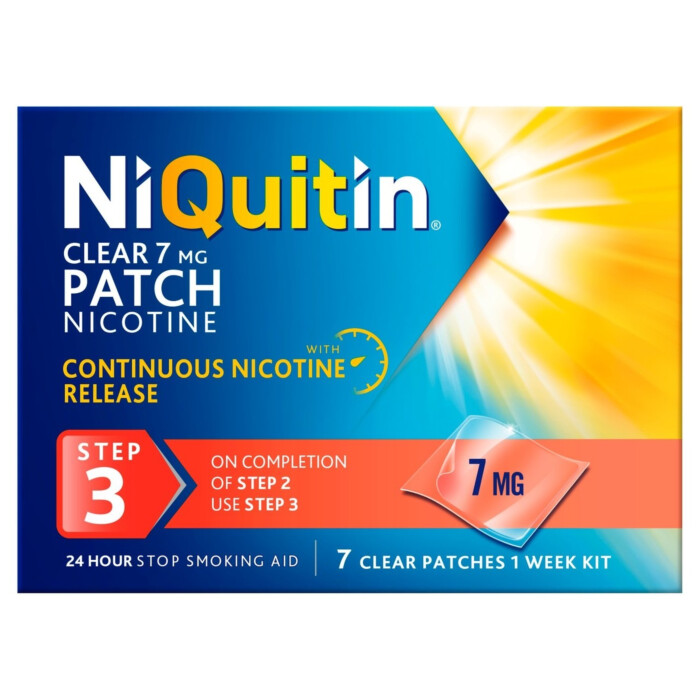NiQuitin Clear Patch 7mg - 7 Patches - Step 3