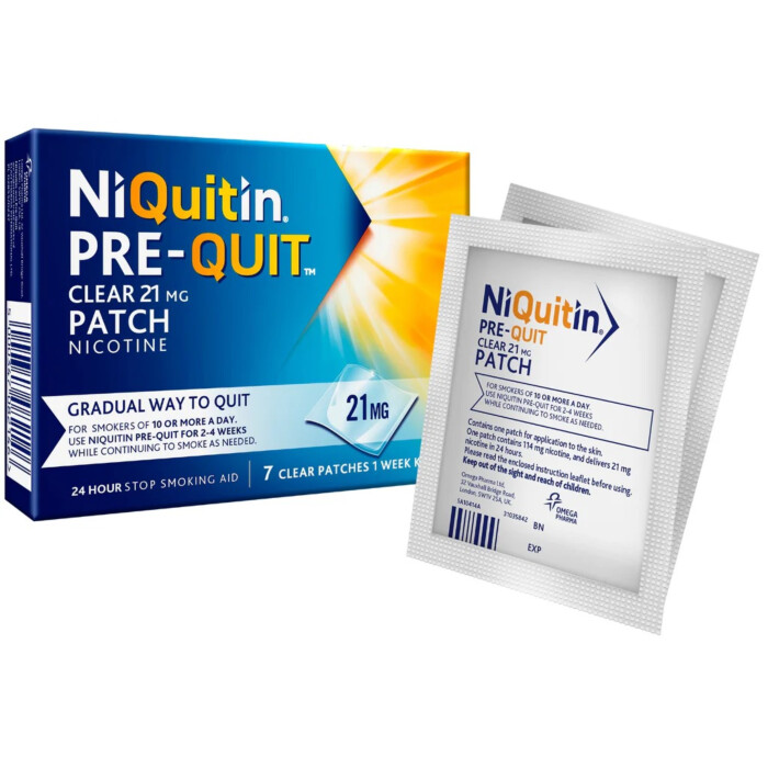 NiQuitin 21mg pre-quit patches - 14 Patches