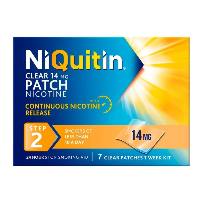 NiQuitin Clear Patch 14mg 7 Patches - Step 2