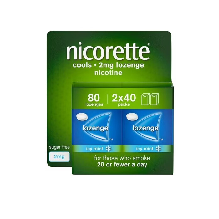 Nicorette Lozenge Mint 2mg 80 Pack