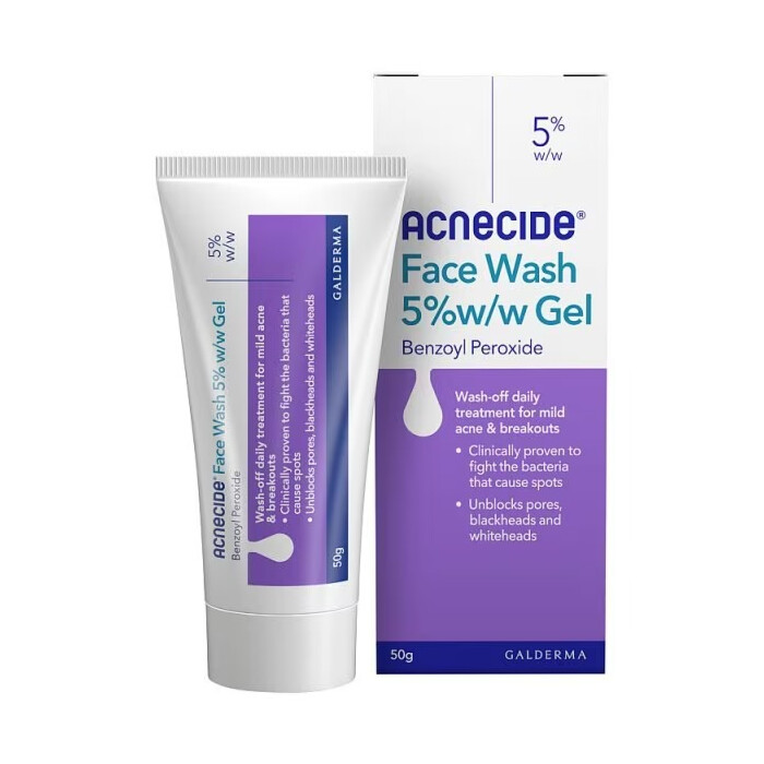 Acnecide Face Wash Spot Treatment Benzoyl Peroxide 50g