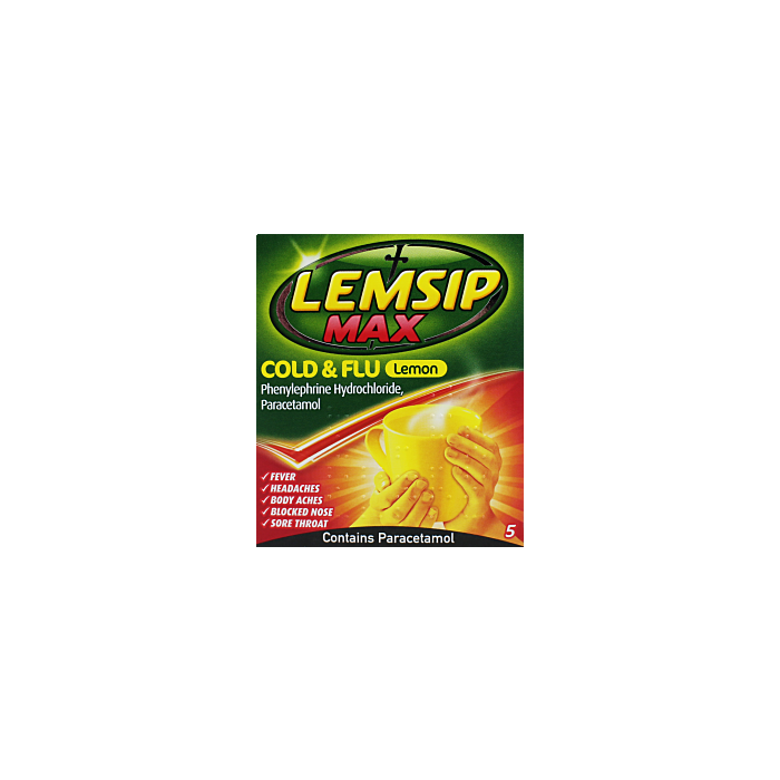 Lemsip Max Cold+Flu Sachets Lemon