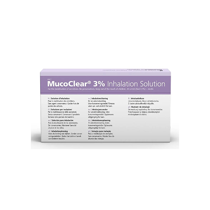 MucoClear 3% Hypertonic Saline Inhalation Solution - 60 x 4ml