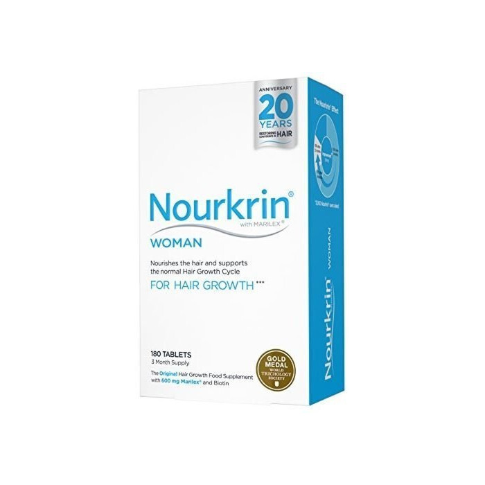 Nourkrin Woman for Hair Growth 180 Tablets 3 Month