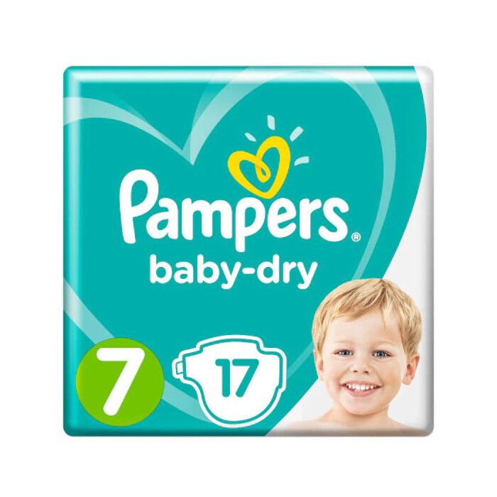 Pampers Baby Dry Size 7 Nappies