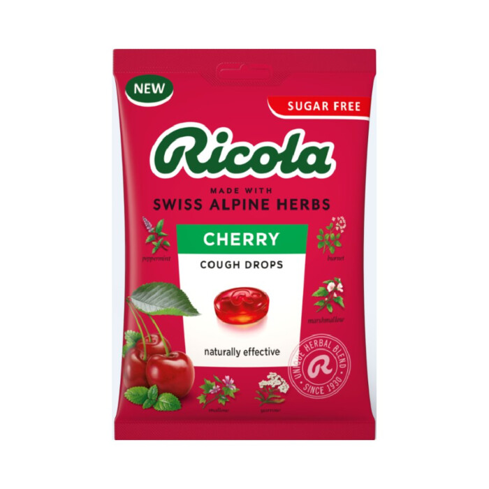 Ricola Sugar Free Cherry Cough Drops 70g Bag