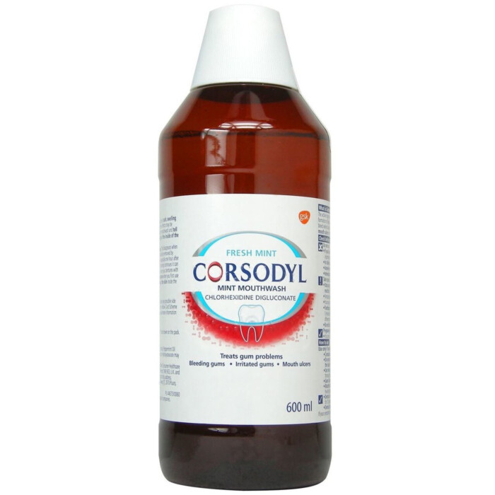 Corsodyl Fresh Mint Mouthwash 600ml