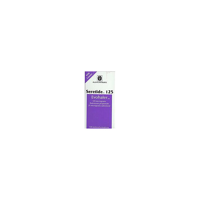 Seretide Evohaler (Salmeterol/ Fluticasone MDI) 125mg (120 dose unit)