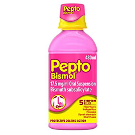 pepto bismol and tirzepatide Pepto Bismol Liquid 480ml - Effective Relief for Indigestion, Nausea &  Diarrhea