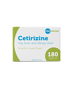 6 Month Supply of Cetirizine - 180 Tablets