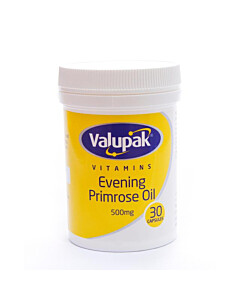 Valupak Evening Primrose Oil 500mg 30 Capsules