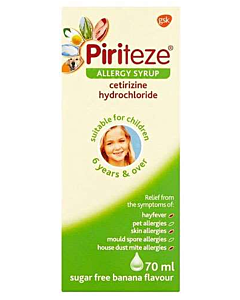 Piriteze Allergy Syrup 70mls