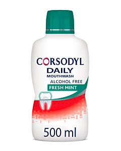 Corsodyl Daily Mouthwash Freshmint Alcohol Free x 500ml (New Formulation)