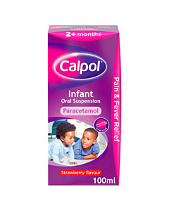 Calpol infant 2+ Months suspension Strawberry 120mg/5ml x 100ml