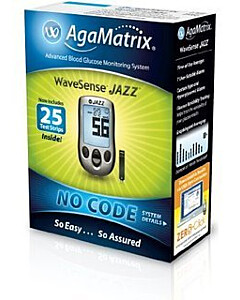 AgaMatrix WaveSense Jazz Blood Glucose - 50 Strips