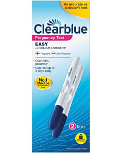 Clearblue Pregnancy Test with Colour Change Tip (2 Tests)