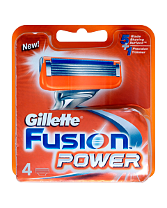 Gillette Blade Fusion Power Blades - 4 Pack